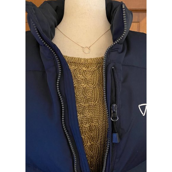 North End Goose Down Puffer Vest Women XL‎ Navy Full Zip Warm Outdoor Branded - Picture 3 of 16